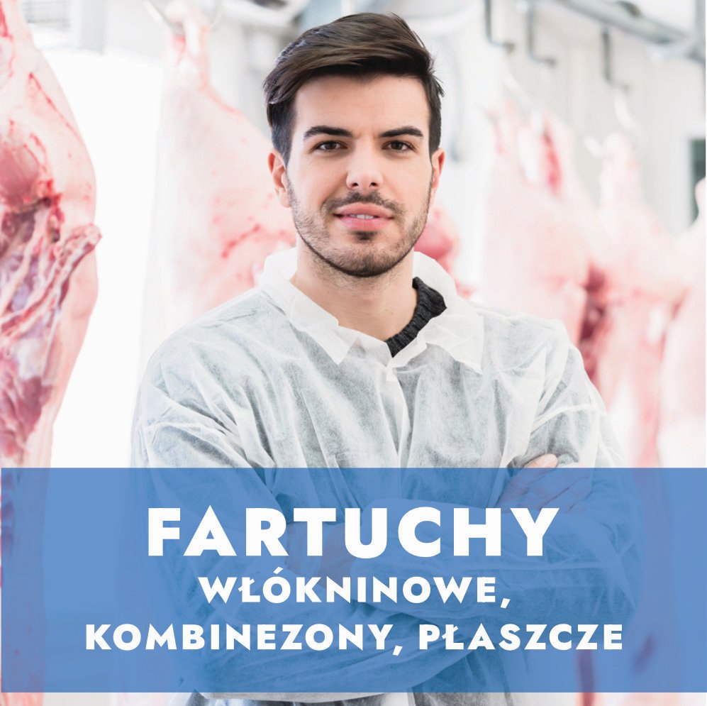 Fartuchy włókninowe, kombinezony i płaszcze